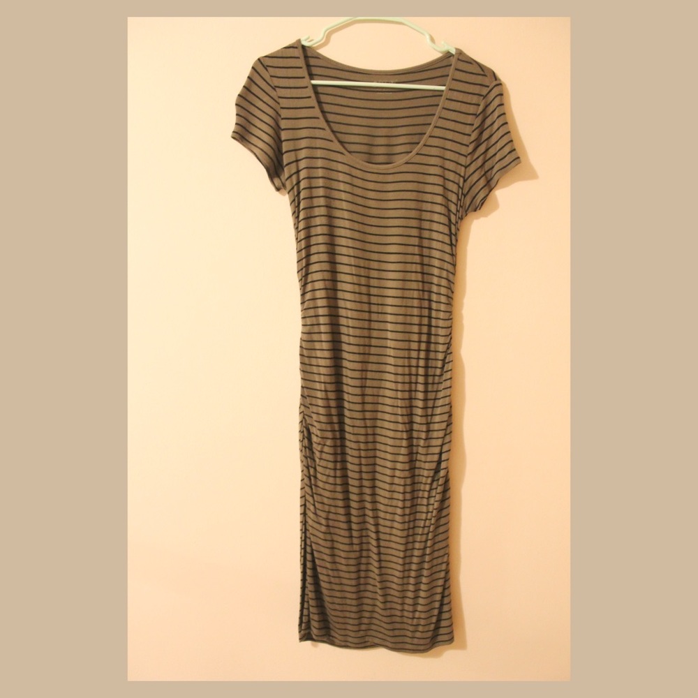 Striped bodycon dress